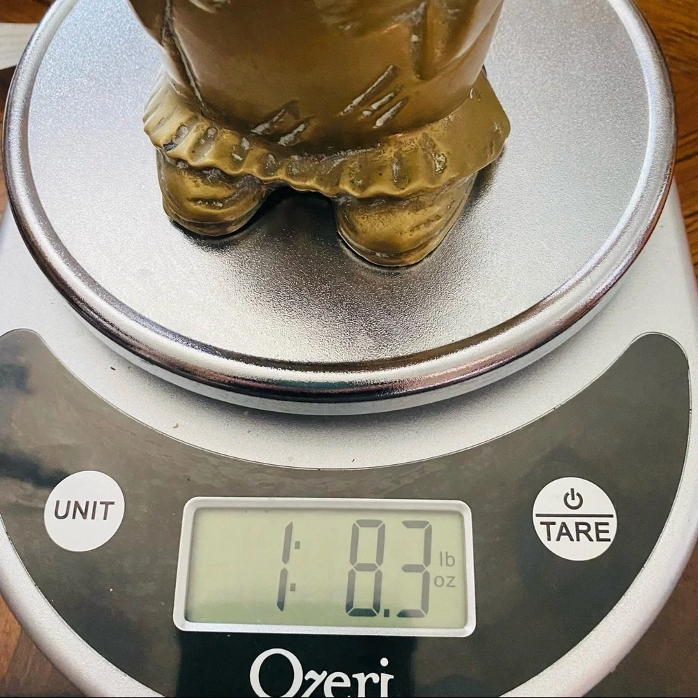 Vintage Brass Clown Piggy Bank.